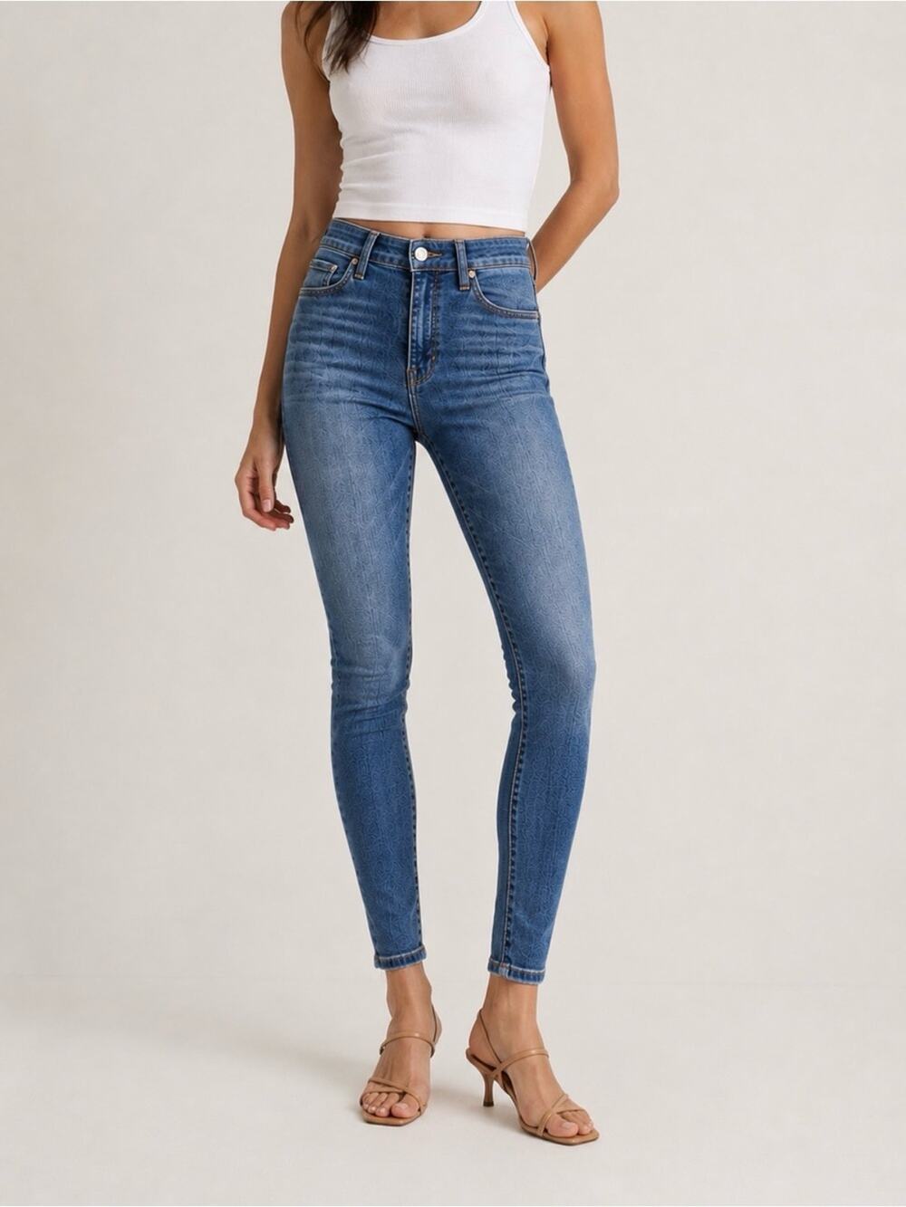 AYR The Riser High Rise Skinny Jeans Luau Wash Size 27